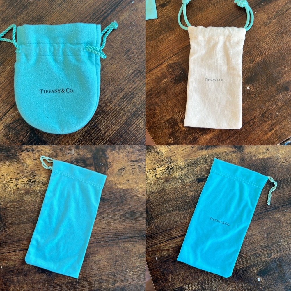 Tiffany Microfiber Sunglass case slip / jewelry draw string bag